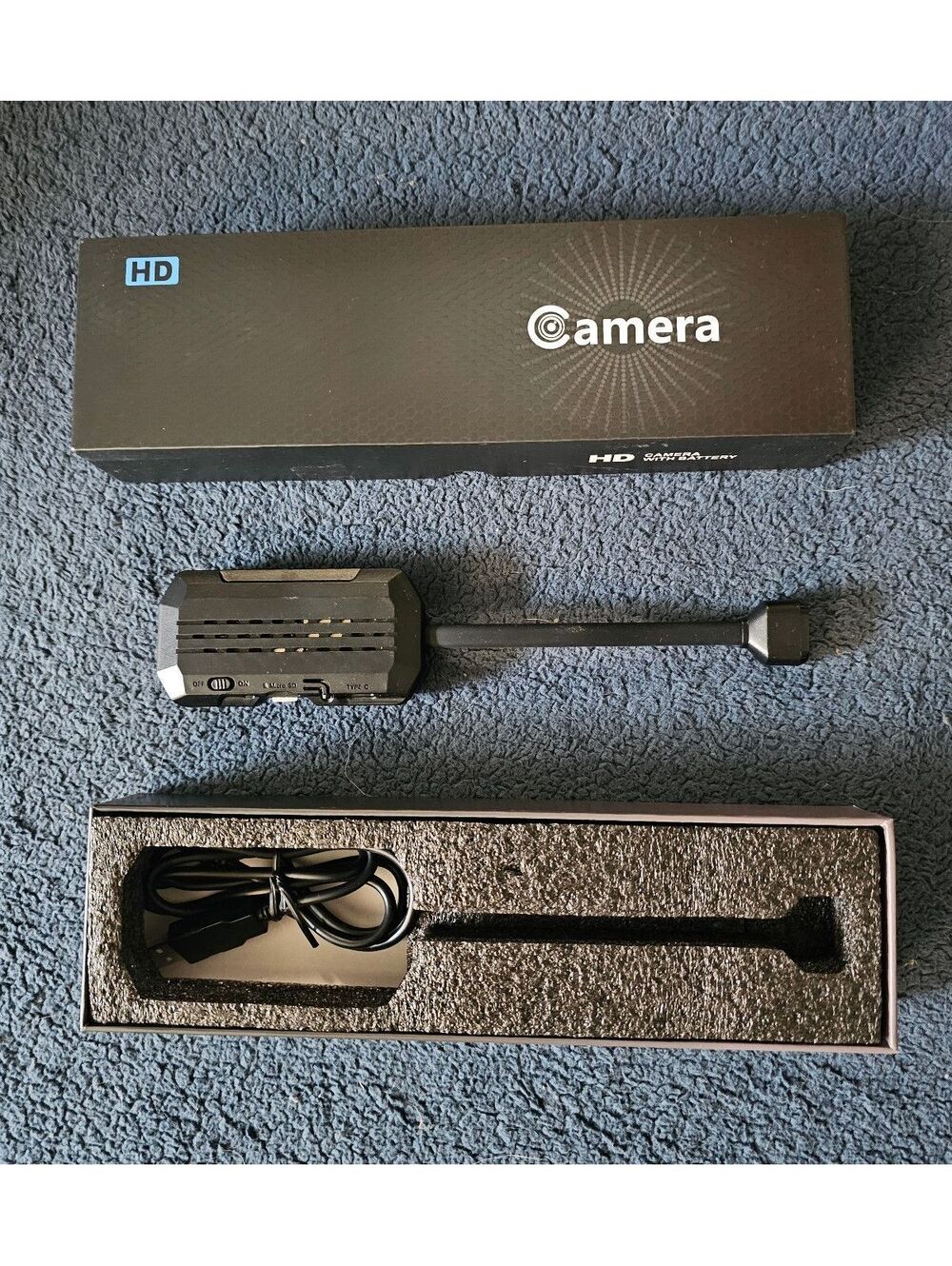 HD Surveillance Camera with Flexible USB Cable